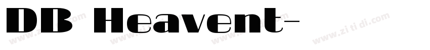 DB Heavent字体转换